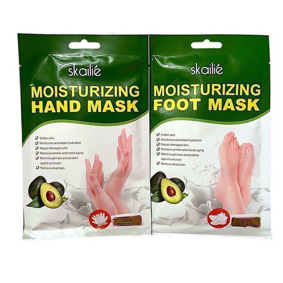 Skailie Set Of Hand And Feet Moisturizing Masks 2 Pcs Each - Picture 1 of 2